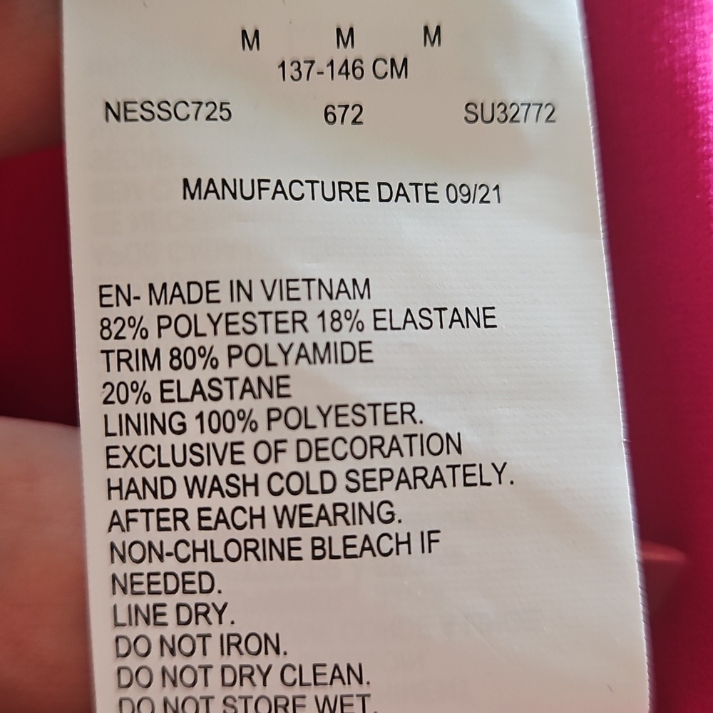 NEW! NIKE Big Kid's Vibrant Purple and Pink Bikini 2pc Swim Set 14. - Picture 3 of 6